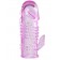 Розовая гелевая насадка с клиторальным отростком - 13,5 см. - Toyfa Basic - в Долгопрудном купить с доставкой Розовая гелевая насадка с клиторальным отростком - 13,5 см. - Toyfa Basic - в Долгопрудном купить с доставкой