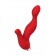 Красный силиконовый вибростимулятор простаты Proman - 12,5 см. - ToyFa - в Долгопрудном купить с доставкой