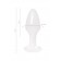 Белая акриловая анальная втулка - 8 см. - Toyfa Basic в Долгопрудном Белая акриловая анальная втулка - 8 см. - Toyfa Basic