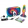 Разноцветная анальная пробка с эффектом римминга Peace   Love Tie-Dye - 15,2 см. - b-Vibe
