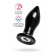 Черная стеклянная вибровтулка - 10,5 см. - Sexus в Долгопрудном Черная стеклянная вибровтулка - 10,5 см. - Sexus