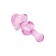 Розовая фигурная анальная втулка - 9,8 см. - Sexus в Долгопрудном Розовая фигурная анальная втулка - 9,8 см. - Sexus