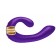 Фиолетовый гибкий вибростимулятор MIYO с двумя моторами - 18,5 см. - Shunga