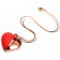Красное ожерелье с подвеской-вибратором 10X Vibrating Silicone Heart Necklace - XR Brands в Долгопрудном Красное ожерелье с подвеской-вибратором 10X Vibrating Silicone Heart Necklace - XR Brands