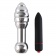 Серебристая анальная пробка OH T2 с рёбрышками и вибрацией - 17 см. - DIOGOL в Долгопрудном Серебристая анальная пробка OH T2 с рёбрышками и вибрацией - 17 см. - DIOGOL