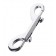 Серебристый двухсторонний карабин TOYFA Metal - ToyFa - купить с доставкой в Долгопрудном